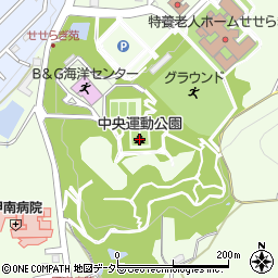 中央運動公園周辺の地図