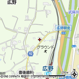兵庫県三田市広野574周辺の地図
