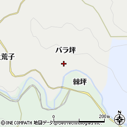 愛知県岡崎市生平町バラ坪周辺の地図