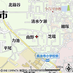 京都府長岡京市長法寺南野20周辺の地図