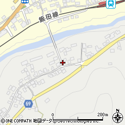 愛知県新城市乗本（長筋）周辺の地図