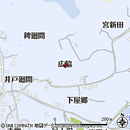 愛知県知多郡阿久比町宮津広脇周辺の地図