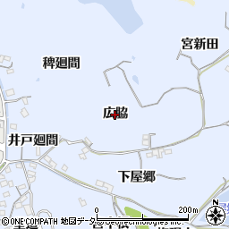 愛知県阿久比町（知多郡）宮津（広脇）周辺の地図