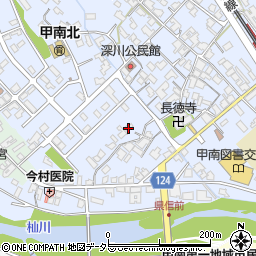 滋賀県甲賀市甲南町深川2137周辺の地図