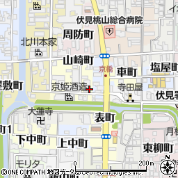 京都府京都市伏見区山崎町338周辺の地図