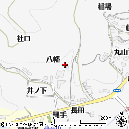 愛知県新城市須長八ツ沢周辺の地図