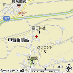 滋賀県甲賀市甲賀町隠岐1099周辺の地図