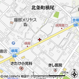 兵庫県加西市北条町横尾645周辺の地図