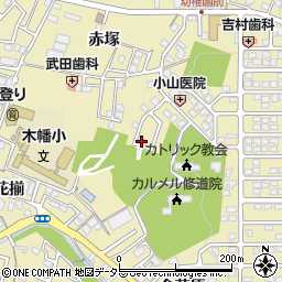 京都府宇治市木幡赤塚63-13周辺の地図