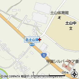 滋賀県甲賀市土山町北土山553周辺の地図