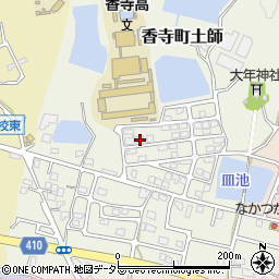 兵庫県姫路市香寺町土師607-25周辺の地図