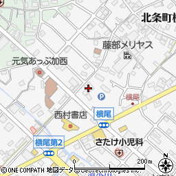 兵庫県加西市北条町横尾231周辺の地図