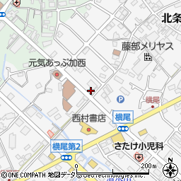 兵庫県加西市北条町横尾1233周辺の地図