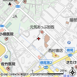 兵庫県加西市北条町横尾153周辺の地図