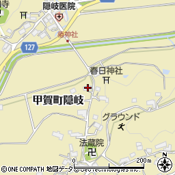 滋賀県甲賀市甲賀町隠岐1108周辺の地図