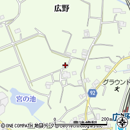兵庫県三田市広野631周辺の地図