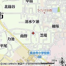 京都府長岡京市長法寺南野25周辺の地図