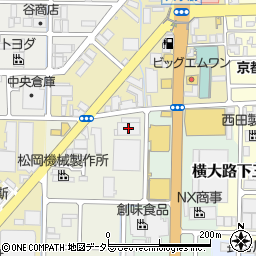 中央倉庫梅小路支店城南営業所周辺の地図