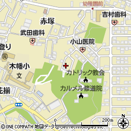 京都府宇治市木幡赤塚63-12周辺の地図