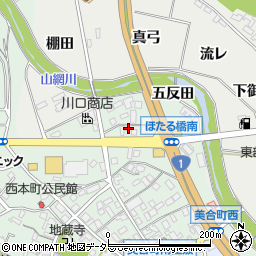 愛知県岡崎市美合町五反田46周辺の地図