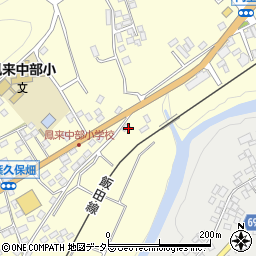 愛知県新城市長篠金山周辺の地図