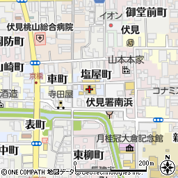 京都府京都市伏見区塩屋町223周辺の地図