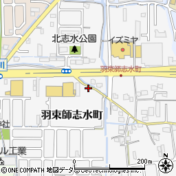 京都府京都市伏見区羽束師志水町周辺の地図
