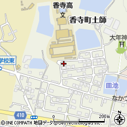 兵庫県姫路市香寺町土師607-27周辺の地図