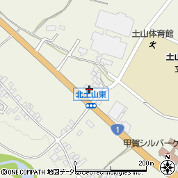 滋賀県甲賀市土山町北土山556周辺の地図