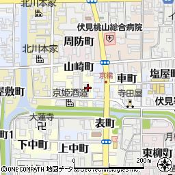 京都府京都市伏見区山崎町340周辺の地図