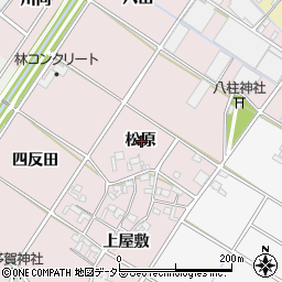 愛知県安城市川島町松原周辺の地図