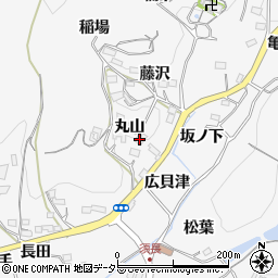 愛知県新城市須長（丸山）周辺の地図