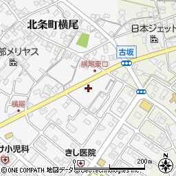 兵庫県加西市北条町横尾624-1周辺の地図