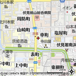 京都府京都市伏見区車町295周辺の地図