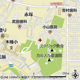 京都府宇治市木幡赤塚63-11周辺の地図