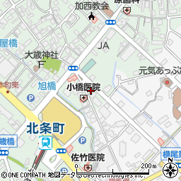 兵庫県加西市北条町栗田4周辺の地図