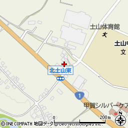 滋賀県甲賀市土山町北土山555周辺の地図