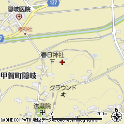 滋賀県甲賀市甲賀町隠岐周辺の地図