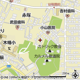 京都府宇治市木幡赤塚63-15周辺の地図