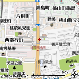 京都府京都市伏見区常盤町周辺の地図