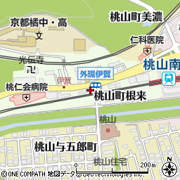 京都府京都市伏見区桃山町根来2周辺の地図