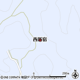 兵庫県佐用郡佐用町西新宿周辺の地図