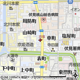 京都府京都市伏見区京橋町周辺の地図