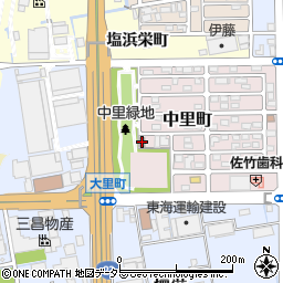 中里町集会所周辺の地図