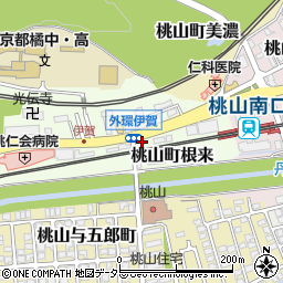 伏見警察署桃山南交番周辺の地図
