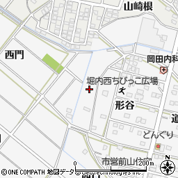 愛知県安城市堀内町水落周辺の地図