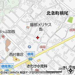 兵庫県加西市北条町横尾661-1周辺の地図