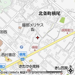 兵庫県加西市北条町横尾668周辺の地図