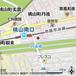 京都府京都市伏見区桃山町丹後18-18周辺の地図