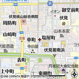 京都府京都市伏見区塩屋町238周辺の地図